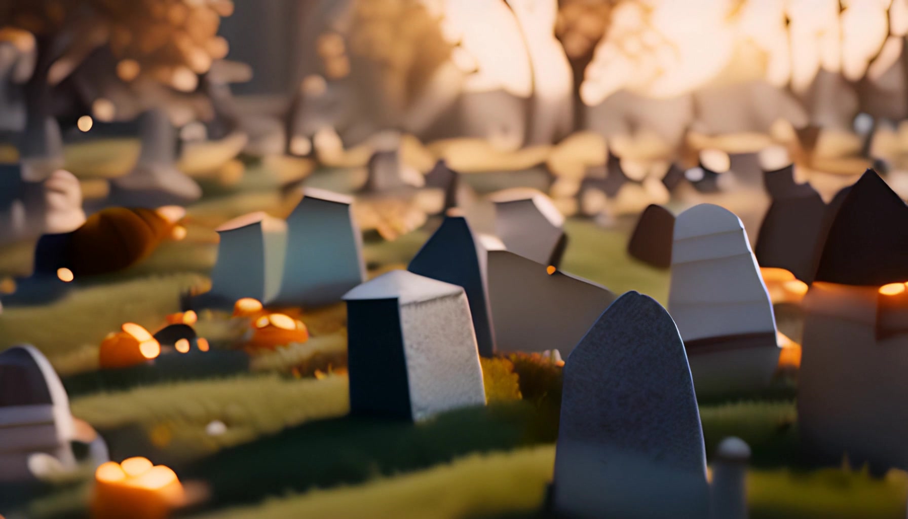 Graveyard Dawn – Misty Morning Scene – 1080p halloween VJ loop