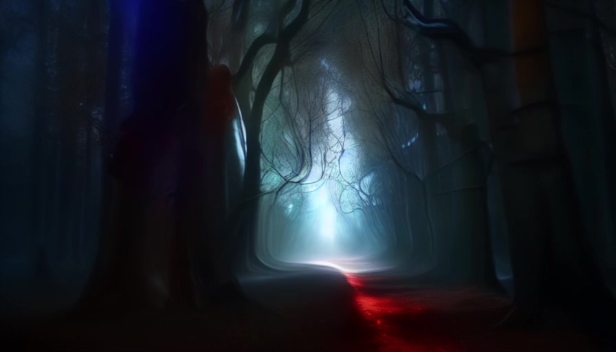Blue Mist Forest – Eerie Twilight – 1080p halloween VJ loop
