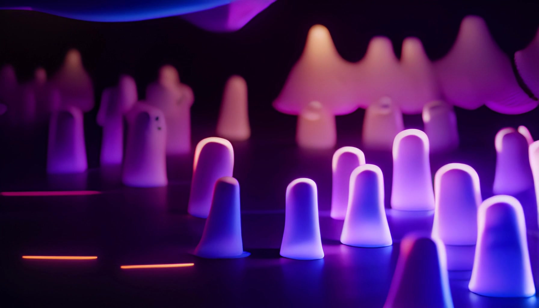 Phantom Lights – Dancing Ghost Shapes – 1080p halloween VJ loop