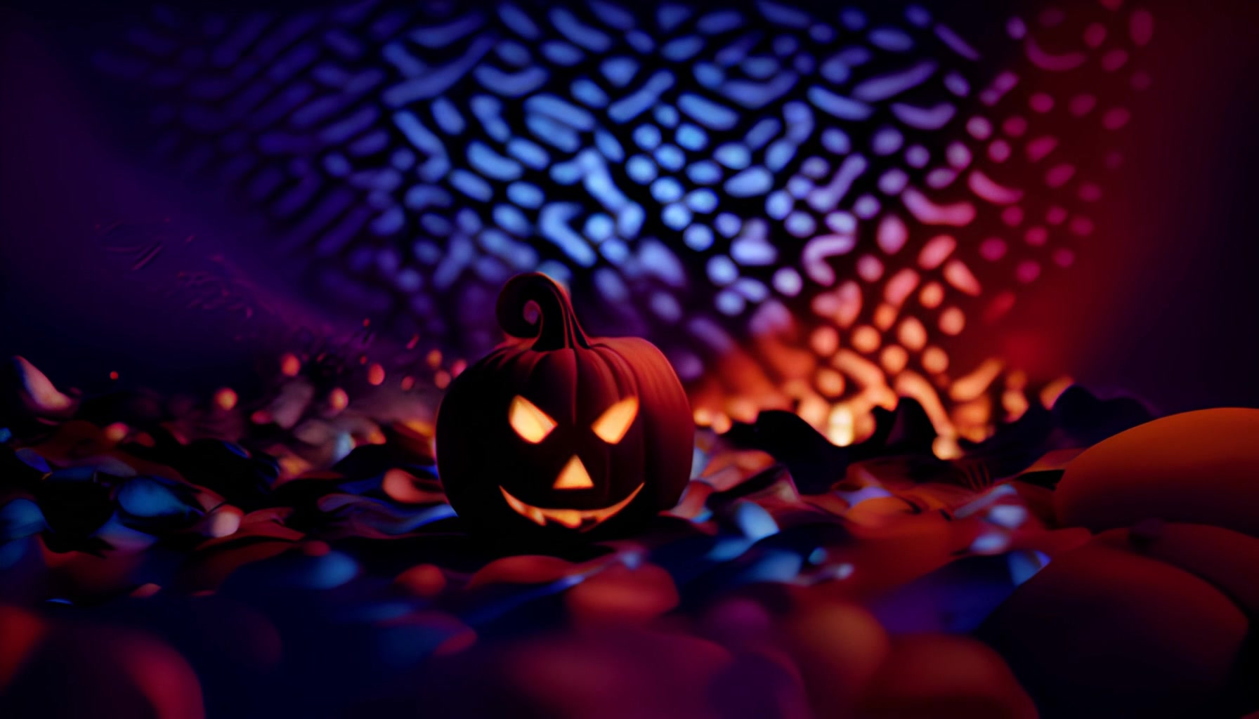 Pumpkin Party – Glowing Celebration – 1080p halloween VJ loop