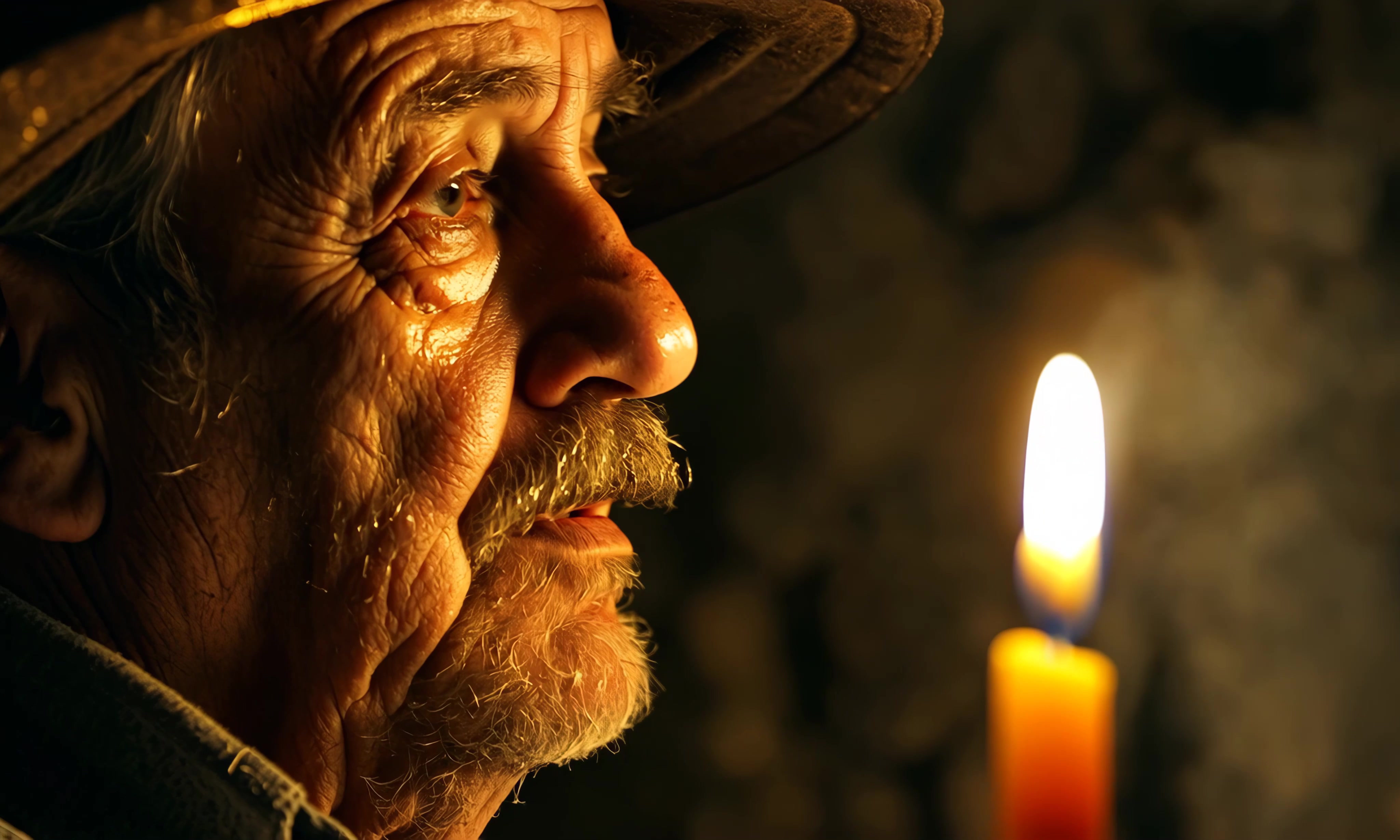 Candlelit Contemplation – 4K vintage VJ loop