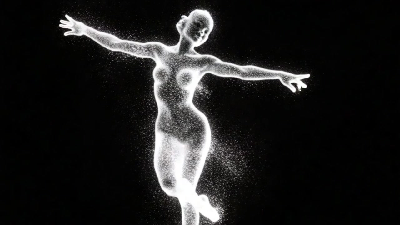 Celestial Particle Ballet – 720p abstract VJ loop