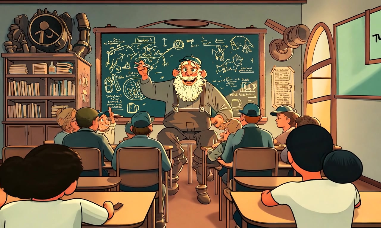 Chalkboard Wisdom – HD characters & dancers VJ loop