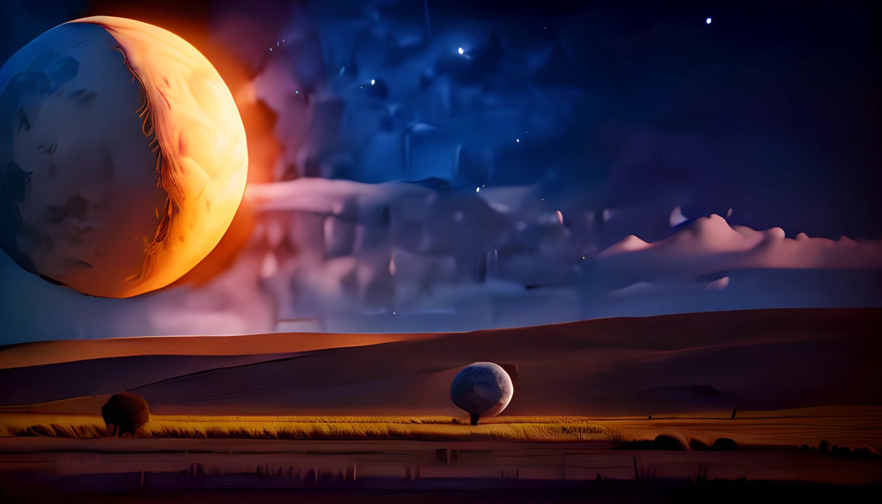Cosmic Desert Dream – HD space VJ loop