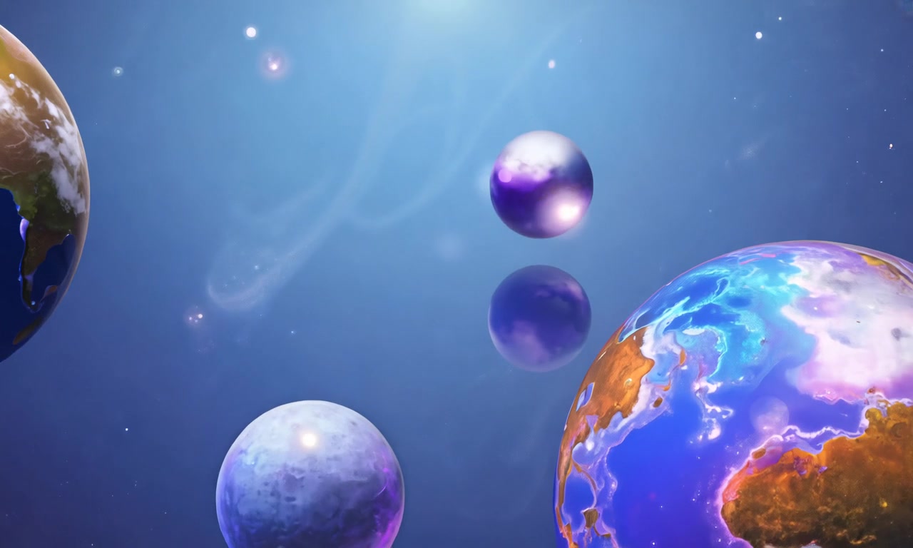 Cosmic Spheres Dance – HD space VJ loop