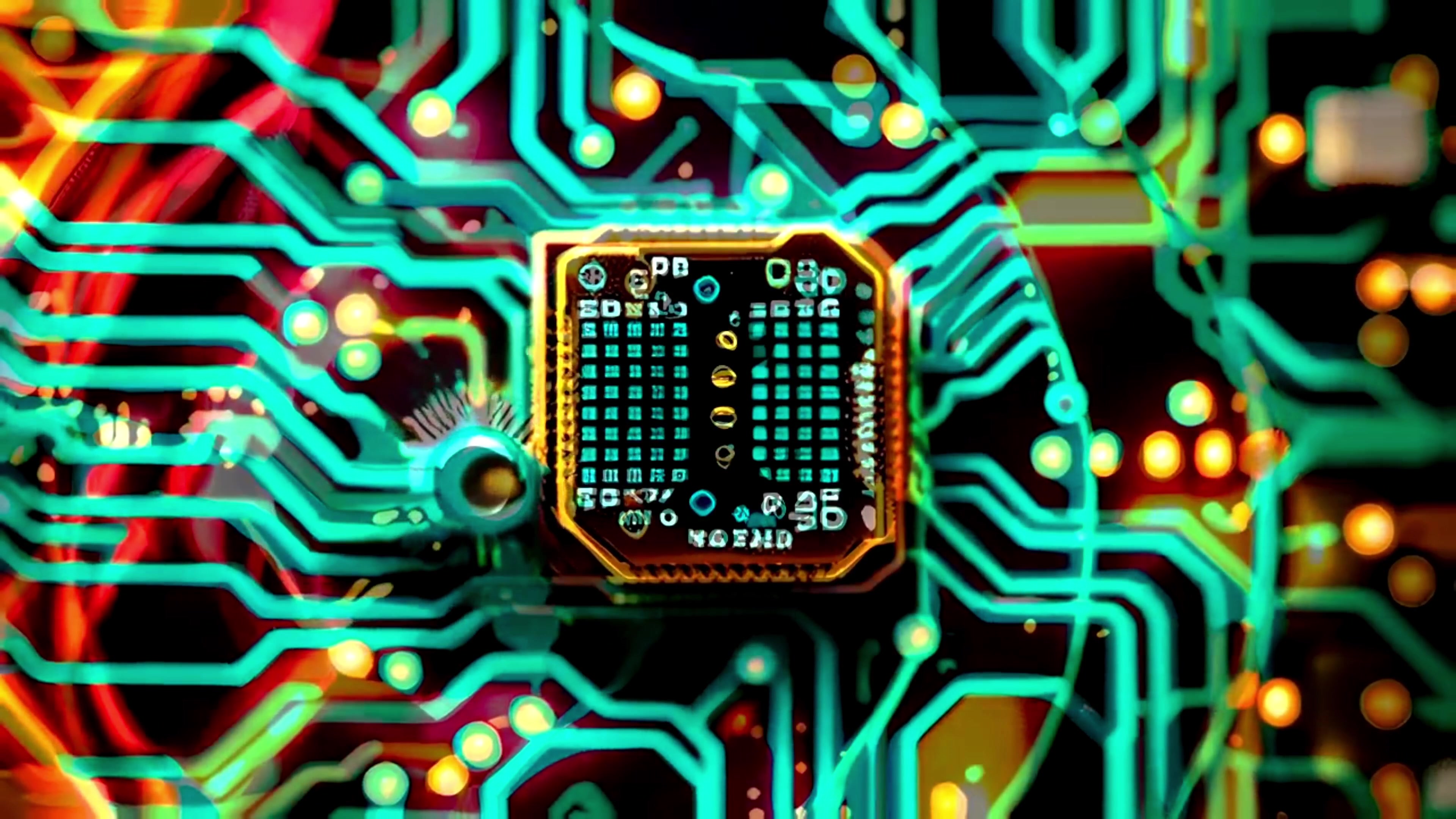 Electric Circuit Pulse – 4K neon & cyber VJ loop