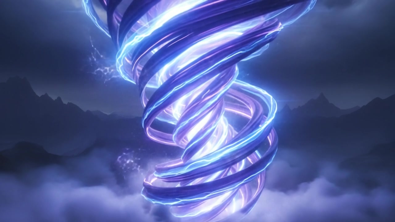 Electric Spiral Vortex – 720p neon & cyber VJ loop