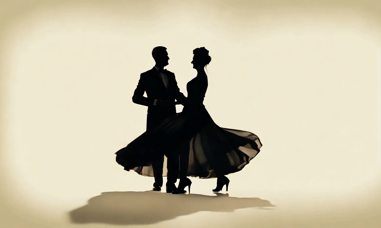 Elegant Silhouette Dance – HD characters & dancers VJ loop