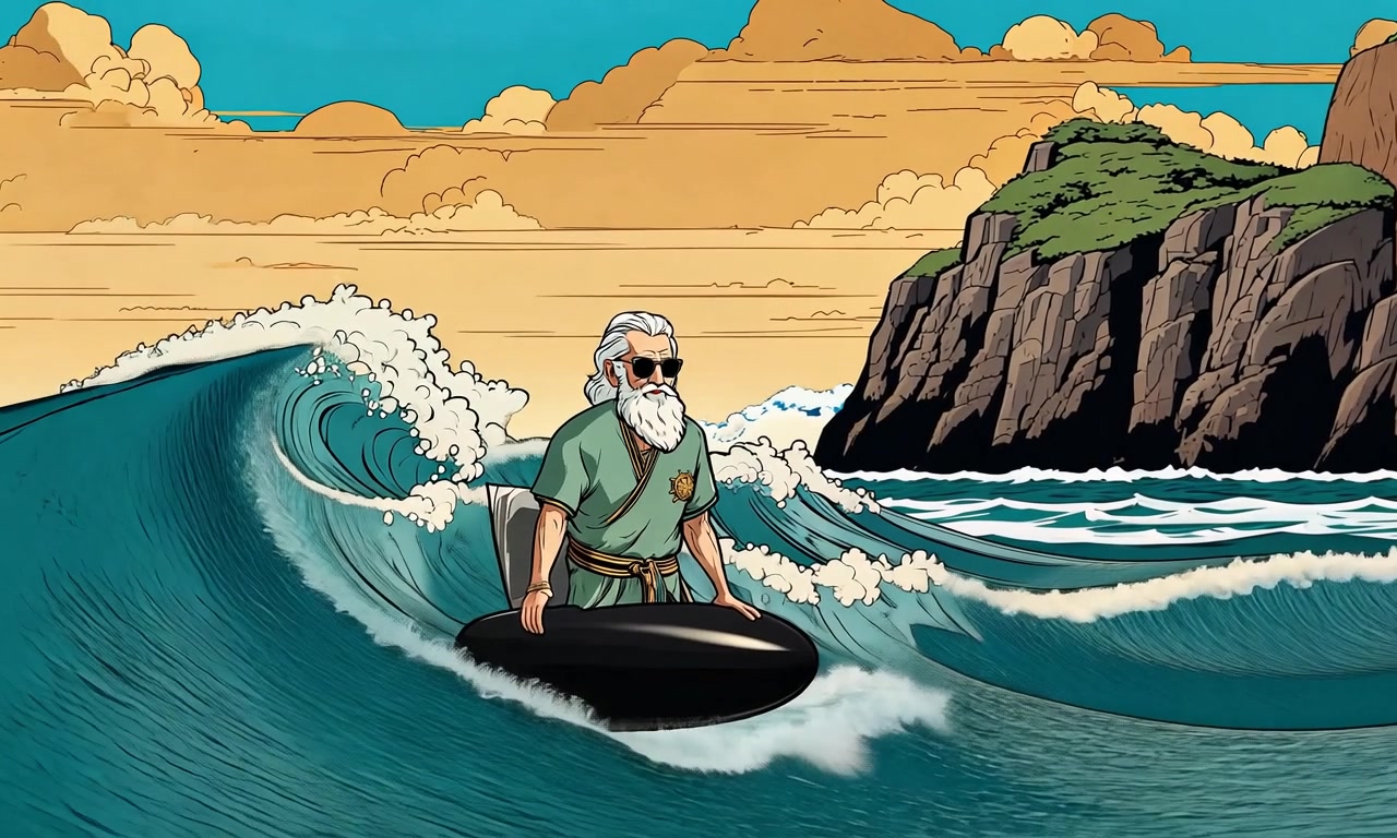 Epic Surfing Sage – HD characters & dancers VJ loop