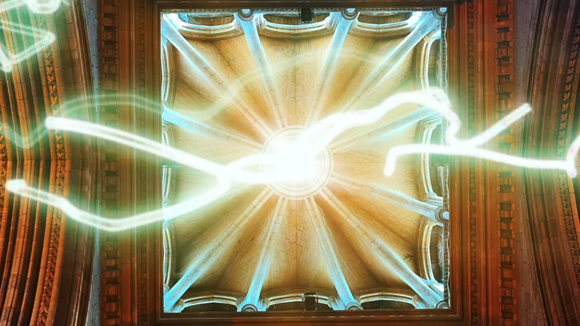 Ethereal Light Dance — Architecture Transcendent – 1080p abstract VJ loop