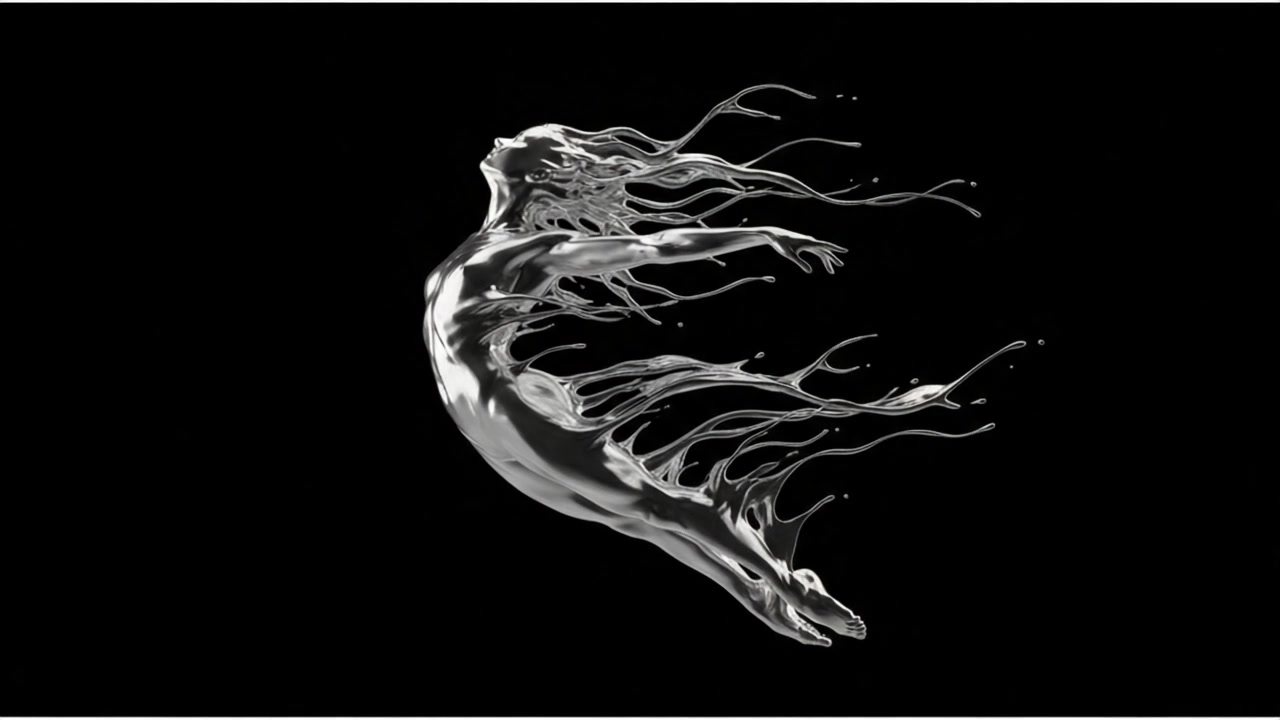 Ethereal Liquid Ballet – 720p abstract VJ loop