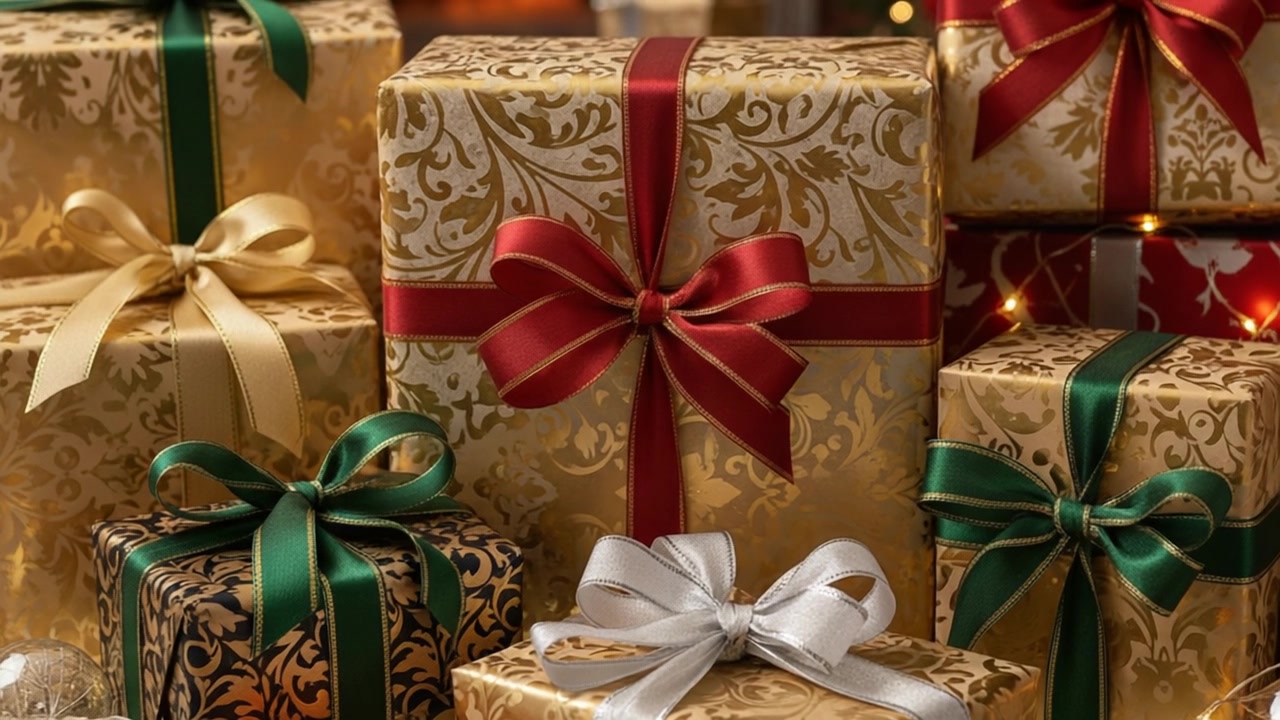 Festive Gift Extravaganza – 720p christmas & winter VJ loop