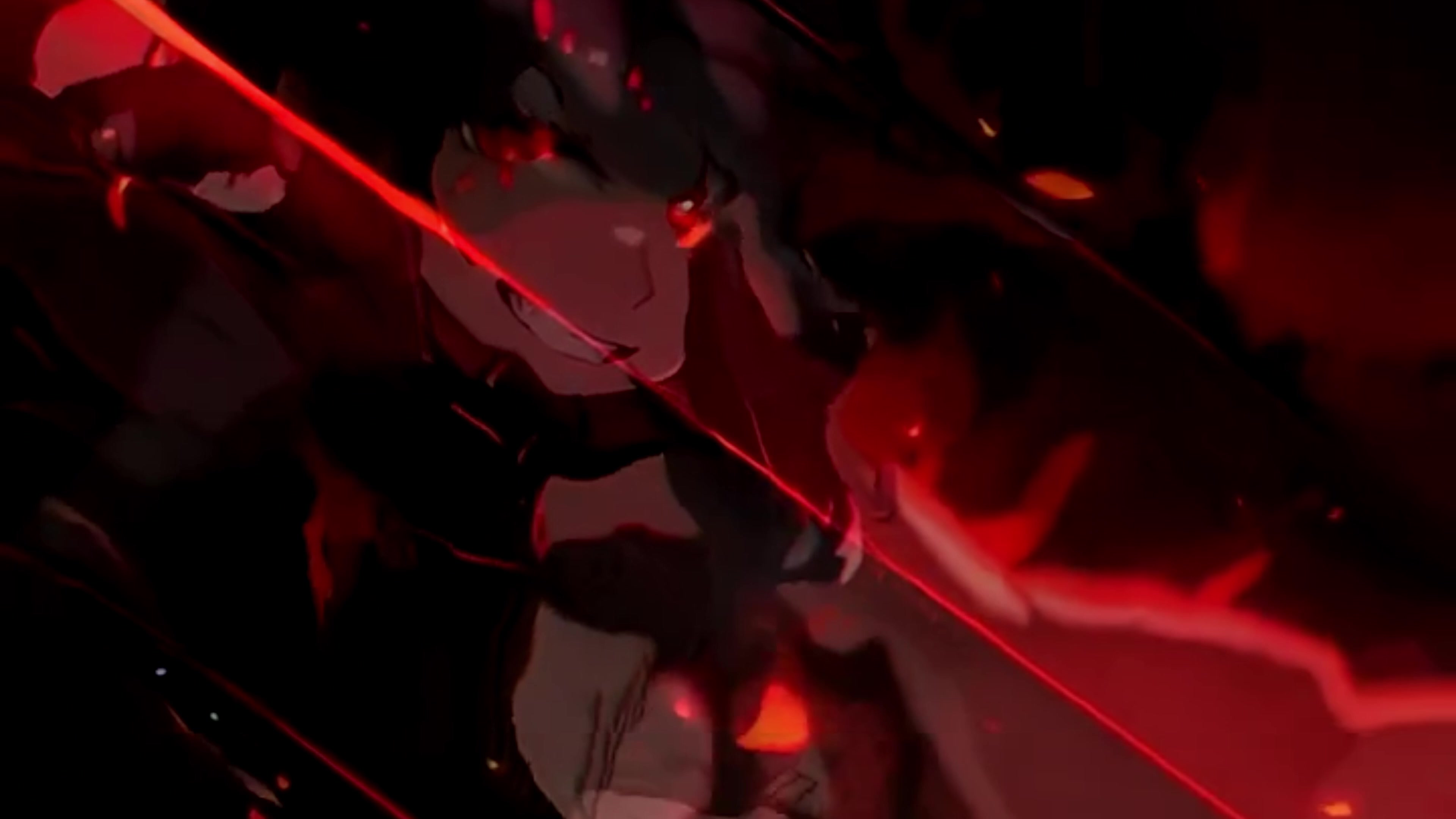 Fiery Anime Intensity – 4K abstract VJ loop