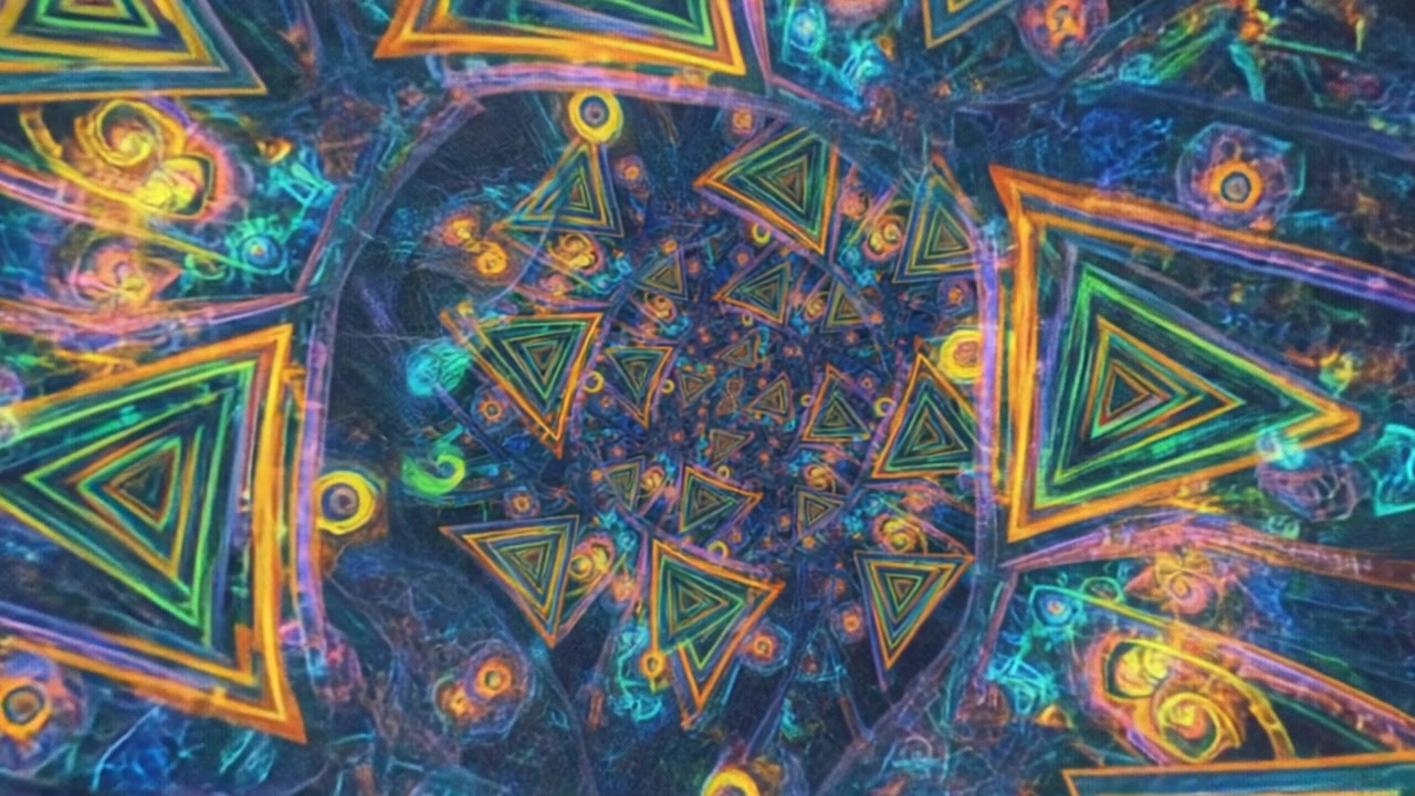 Fractal Kaleidoscope Vortex – 720p psychedelic VJ loop