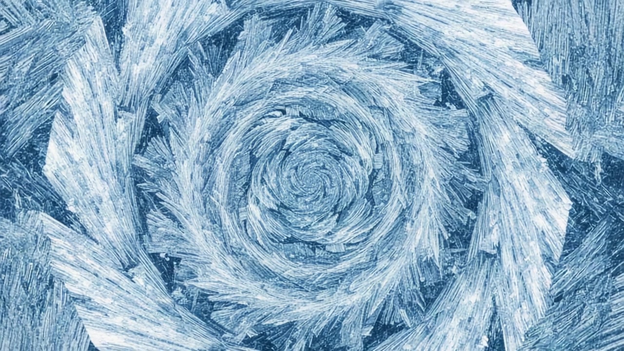 Frosty Spiral Dance – 720p christmas & winter VJ loop