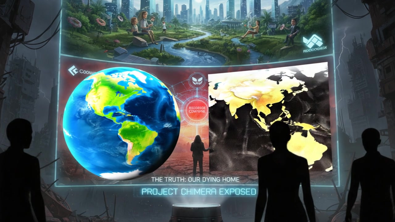 Future World Contrasts – 720p neon & cyber VJ loop