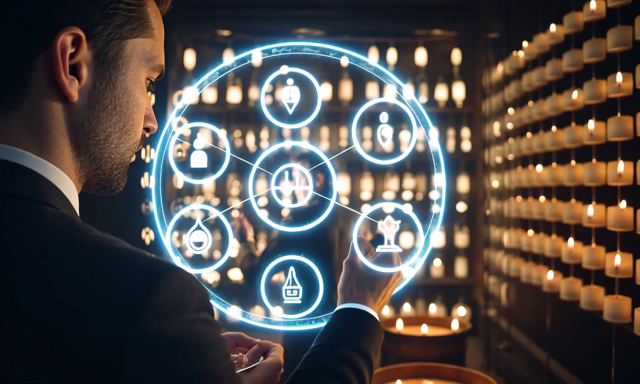 Futuristic Ritual Glow – HD neon & cyber VJ loop
