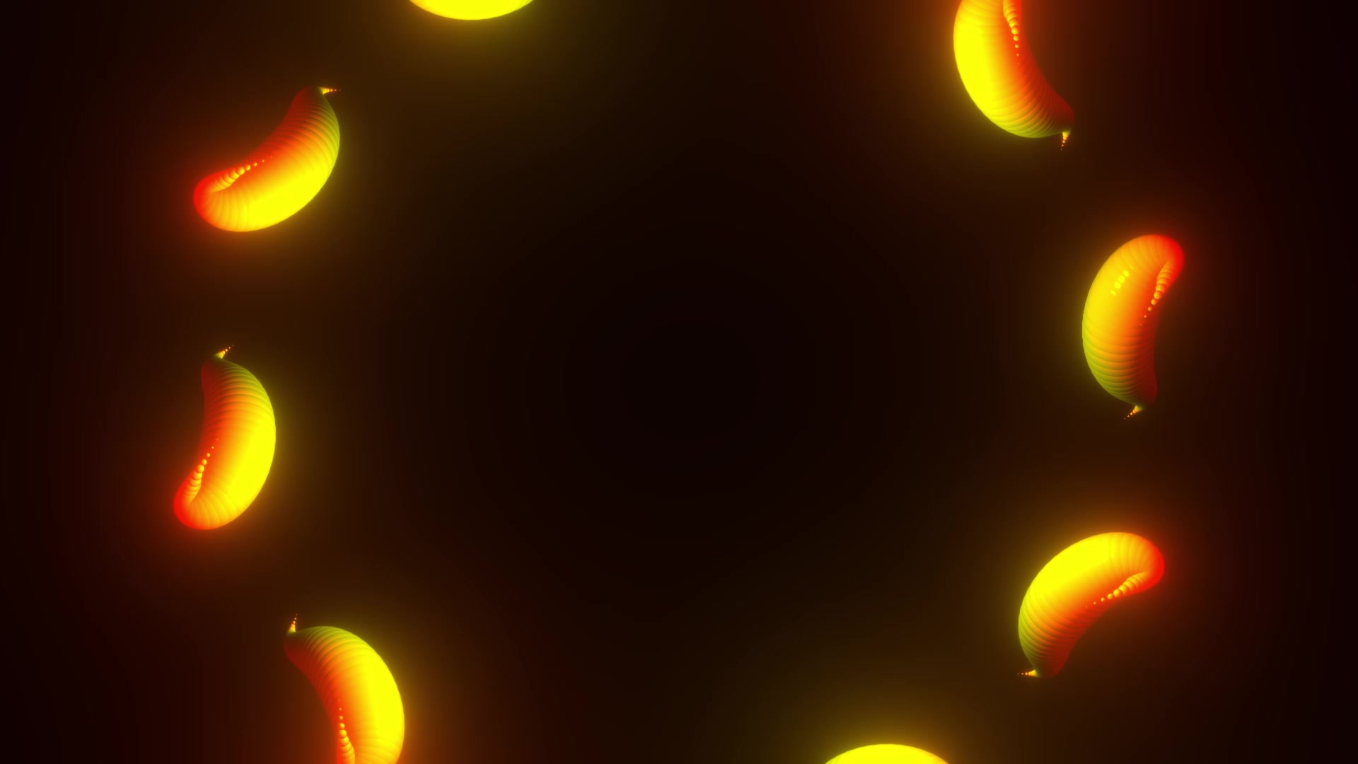 Glowing Slugs – Organic Motion Loop – 1080p abstract VJ loop