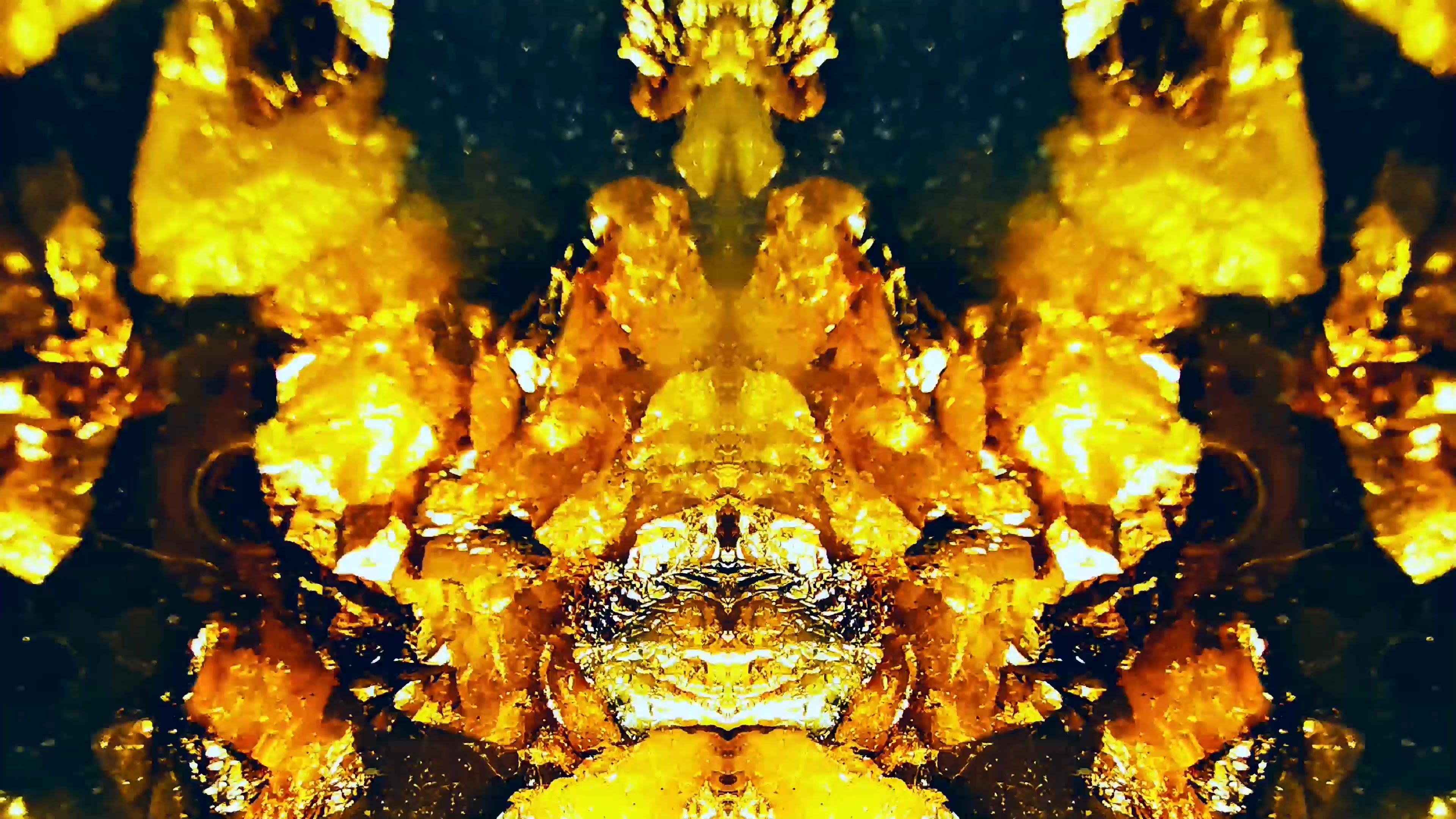 Golden Crystal Mirage – 4K psychedelic VJ loop