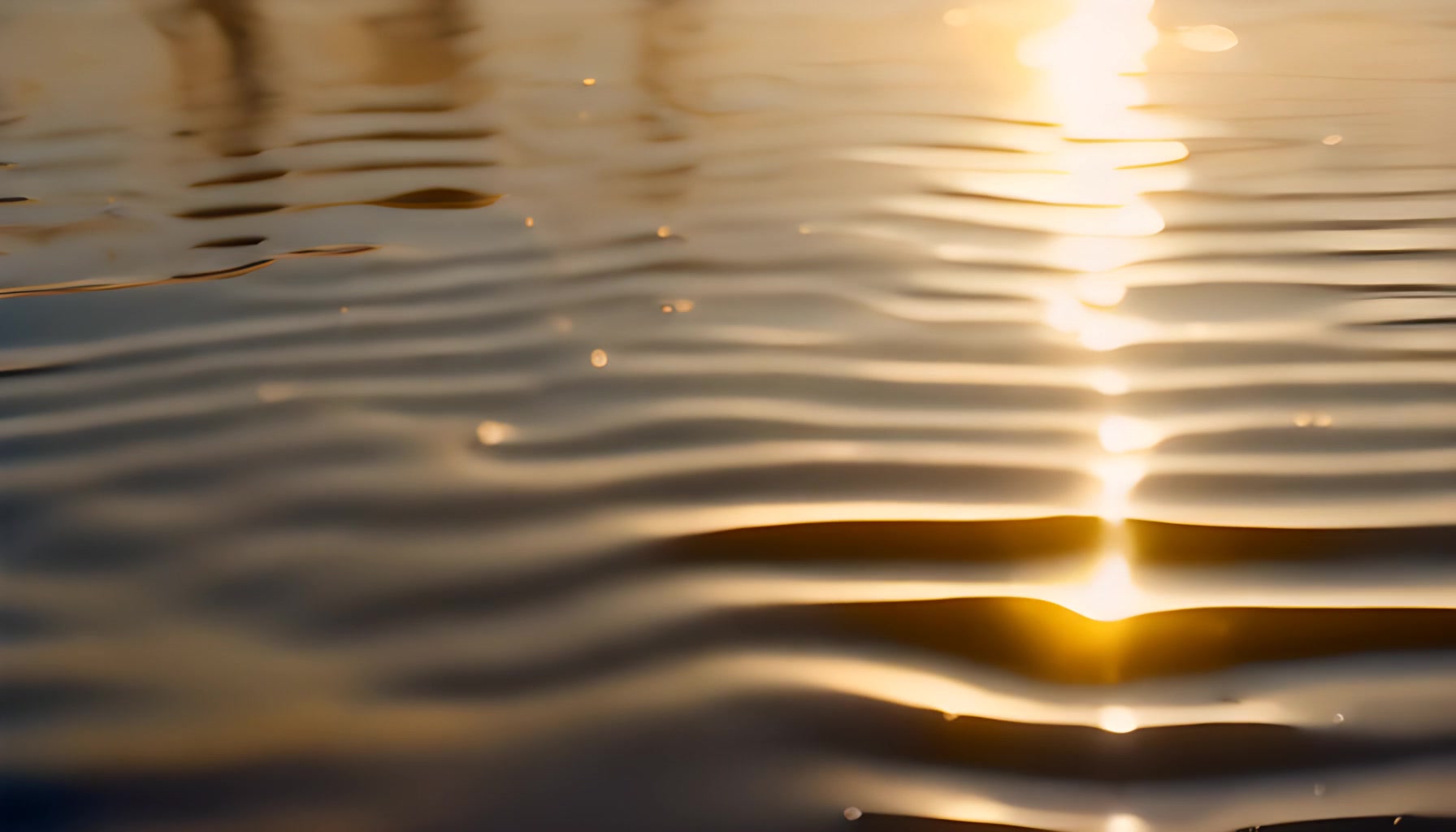 Golden Ripple Reflections – HD abstract VJ loop