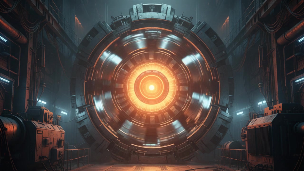 Luminous Turbine Pulse – 720p neon & cyber VJ loop