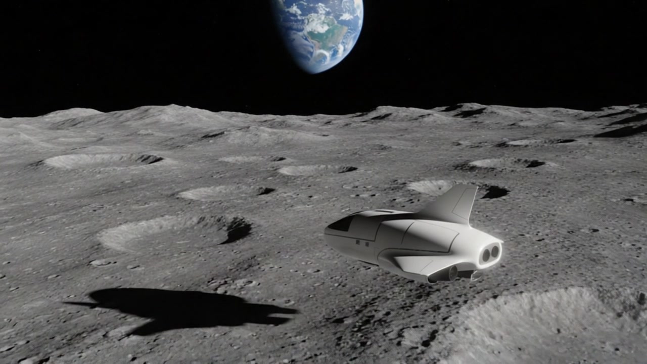 Lunar Voyage Dream – 720p space VJ loop