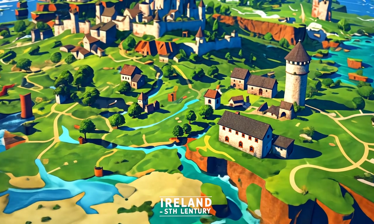 Medieval Island Dreamscape – HD characters & dancers VJ loop
