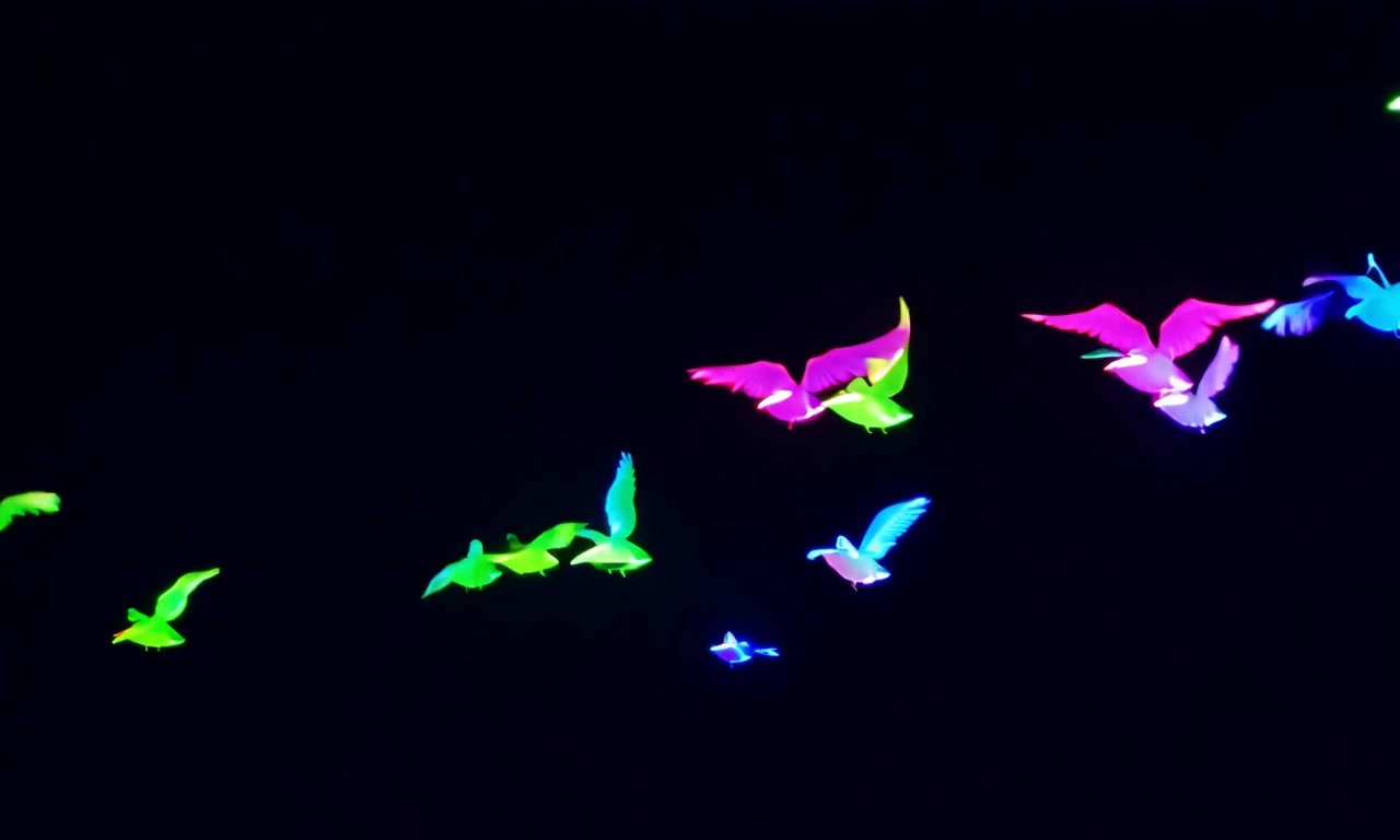 Neon Bird Flight – HD neon & cyber VJ loop