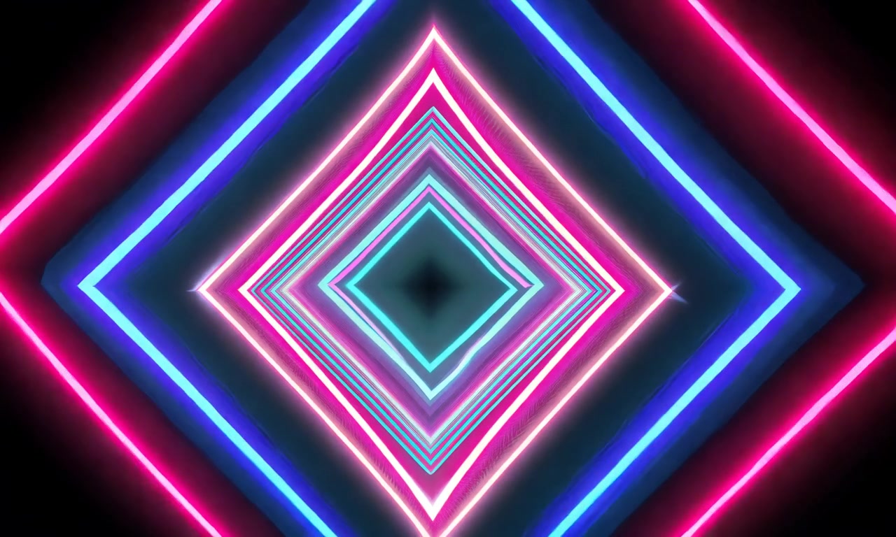 Neon Diamond Pulse — Pulsate Rhythmic – HD neon & cyber VJ loop