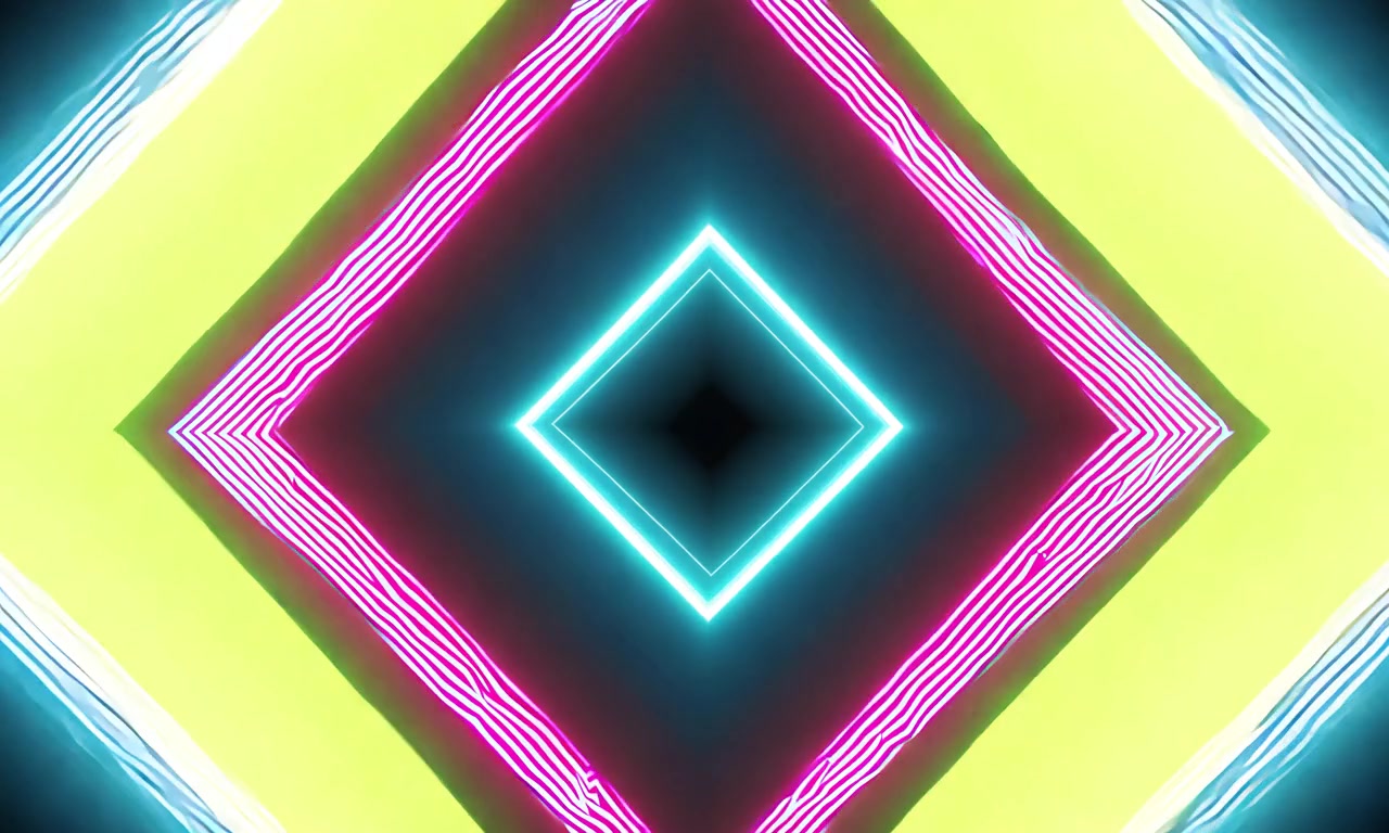 Neon Diamond Pulse — Futuristic Dance – HD neon & cyber VJ loop