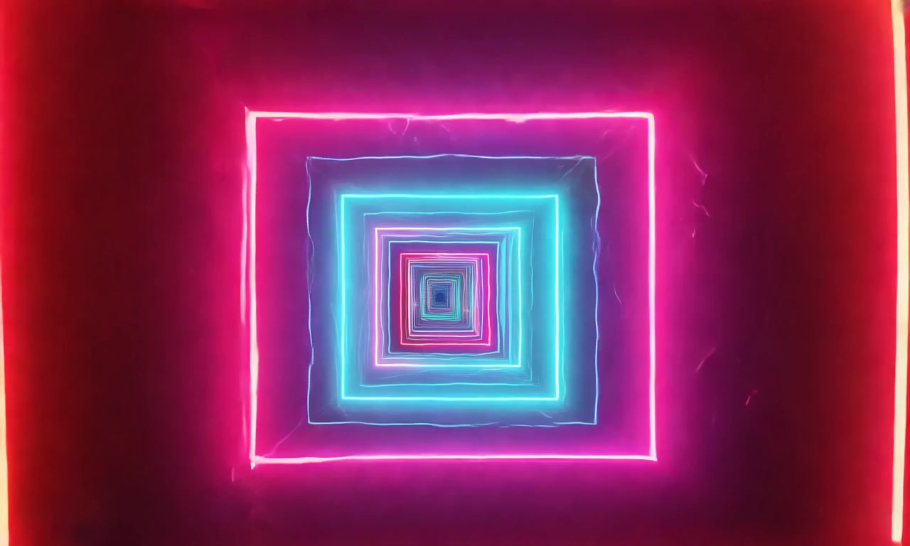 Neon Geometric Pulse — Motion – HD neon & cyber VJ loop