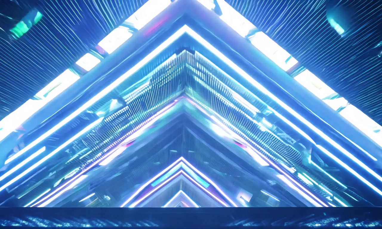 Neon Geometric Pulse — Patterns Club – HD neon & cyber VJ loop