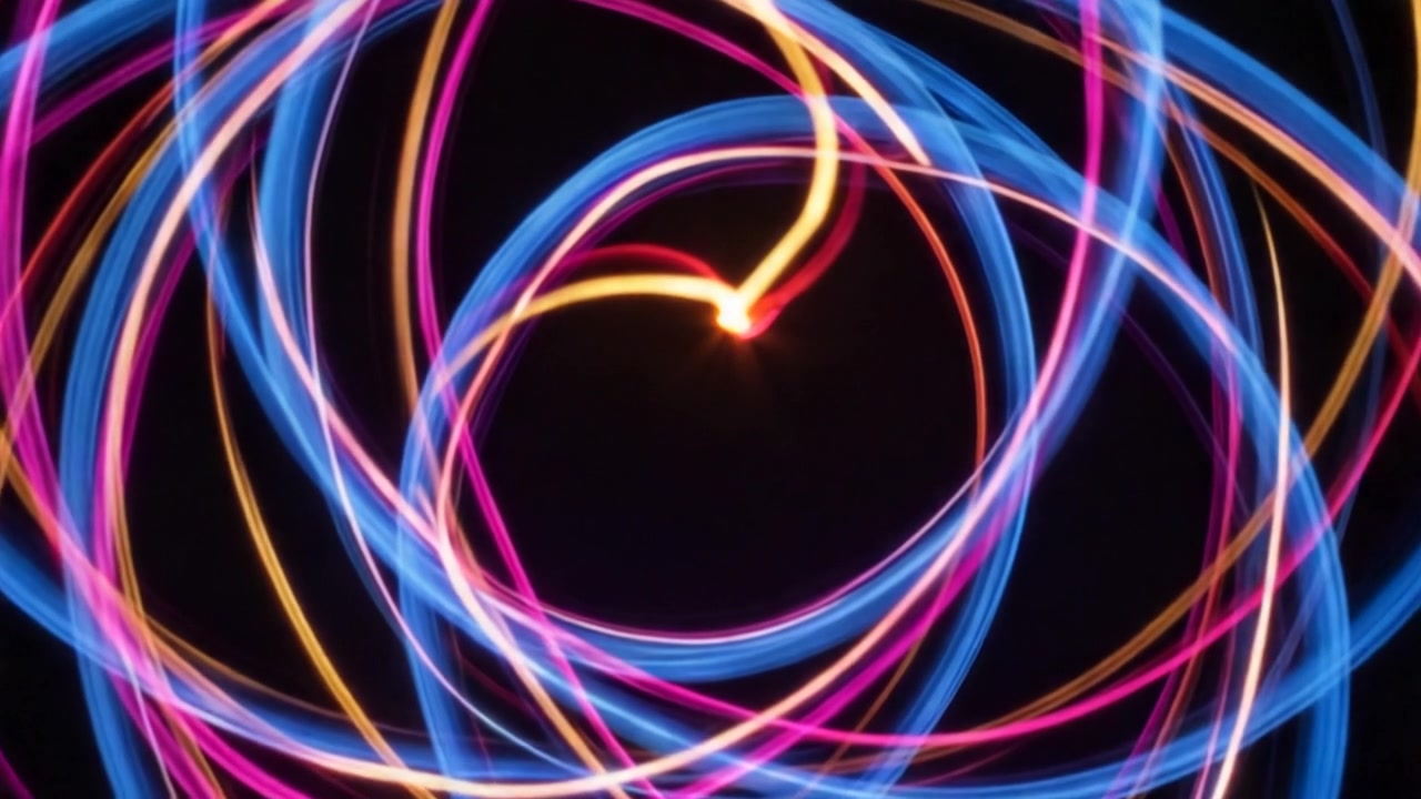 Neon Light Swirls – 720p neon & cyber VJ loop