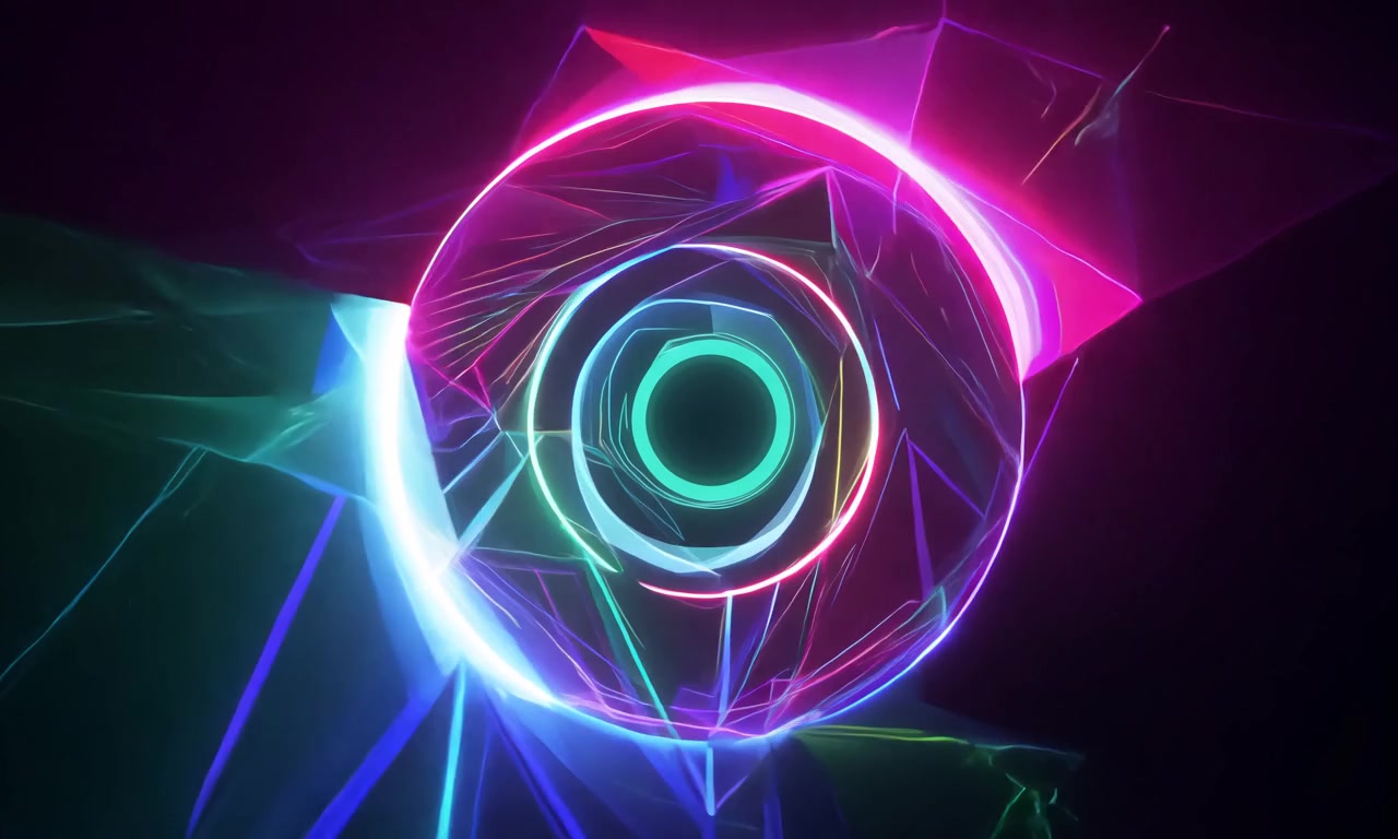 Neon Pulse Vortex — Neon Swirl – HD neon & cyber VJ loop