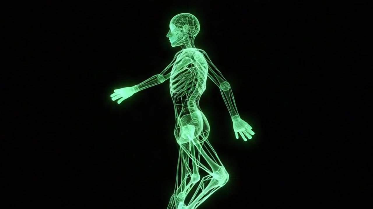 Neon Skeleton Groove – 720p characters & dancers VJ loop
