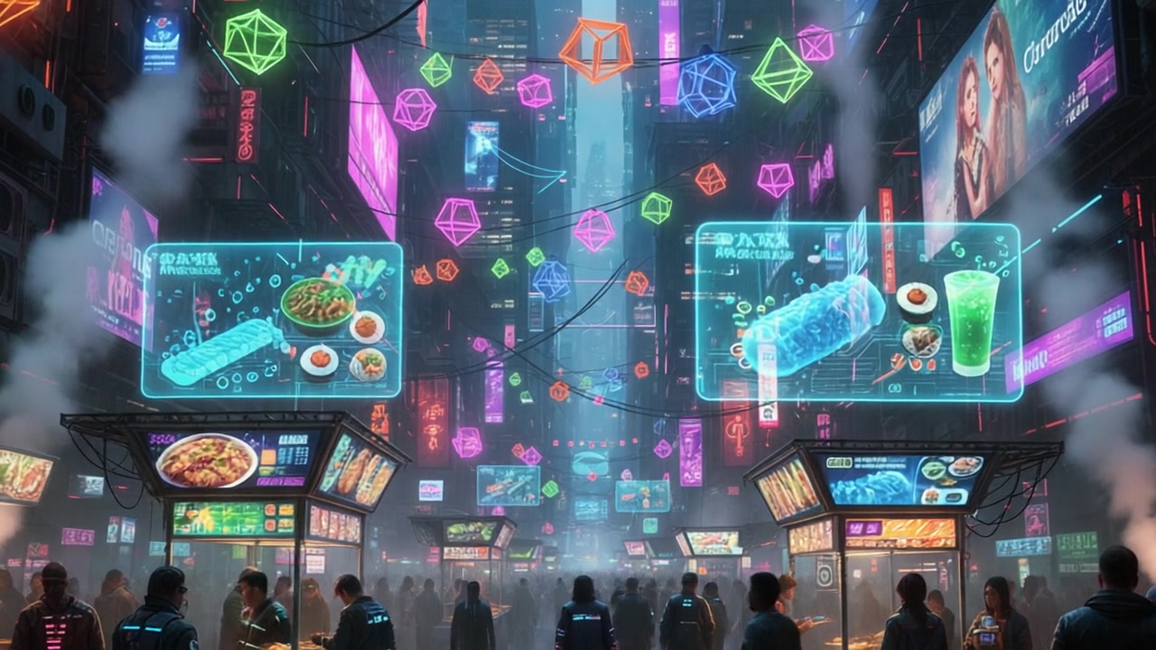 Neon Street Vibes – 720p neon & cyber VJ loop