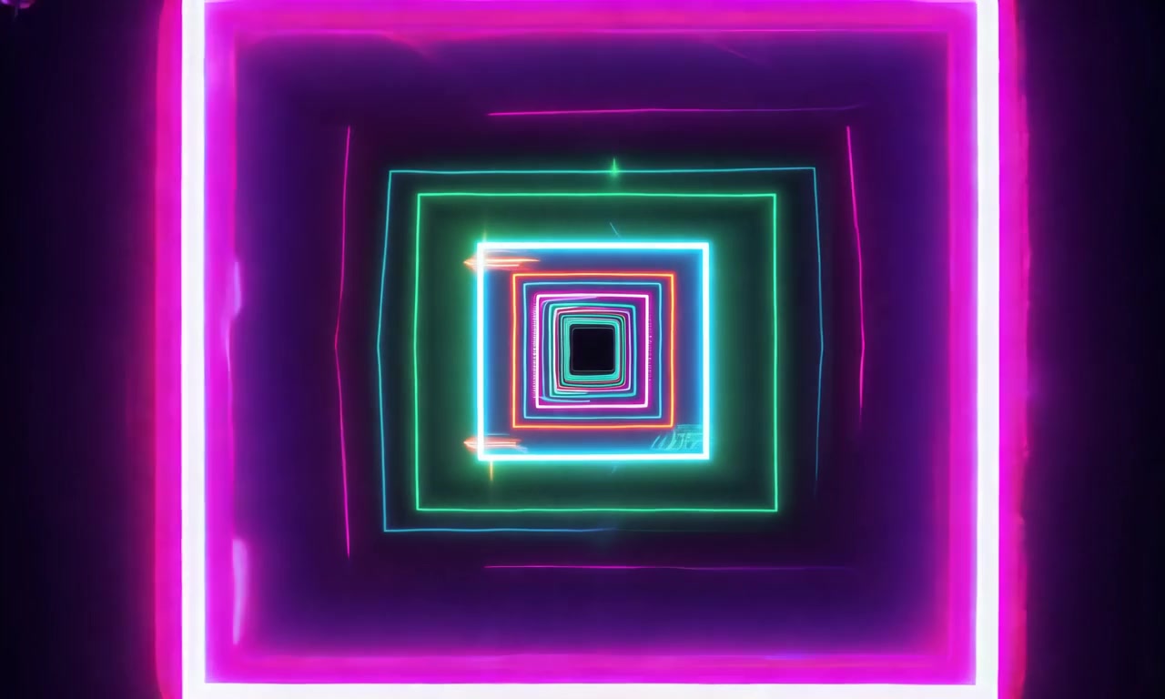 Neon Tunnel Vortex — Psychedelic – HD psychedelic VJ loop