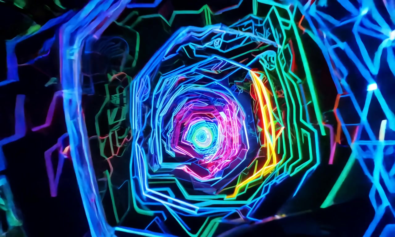 Neon Vortex Journey – HD neon & cyber VJ loop
