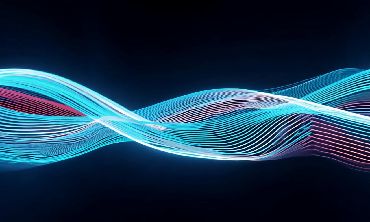 Neon Wave Symphony — Motion Hypnotic – HD neon & cyber VJ loop