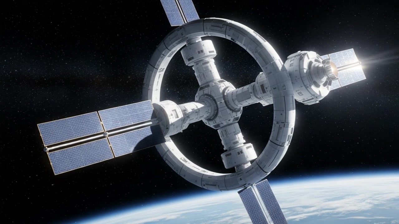 Orbital Serenity – 720p space VJ loop