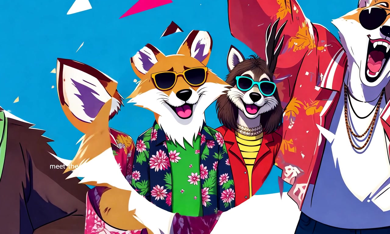 Party Animals Unite – HD characters & dancers VJ loop