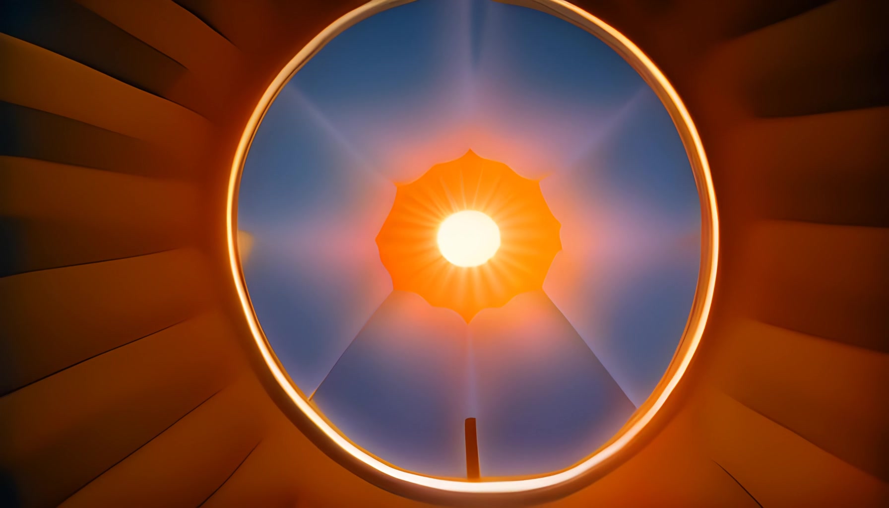 Radiant Sunburst Loop — Glow Energy – HD abstract VJ loop