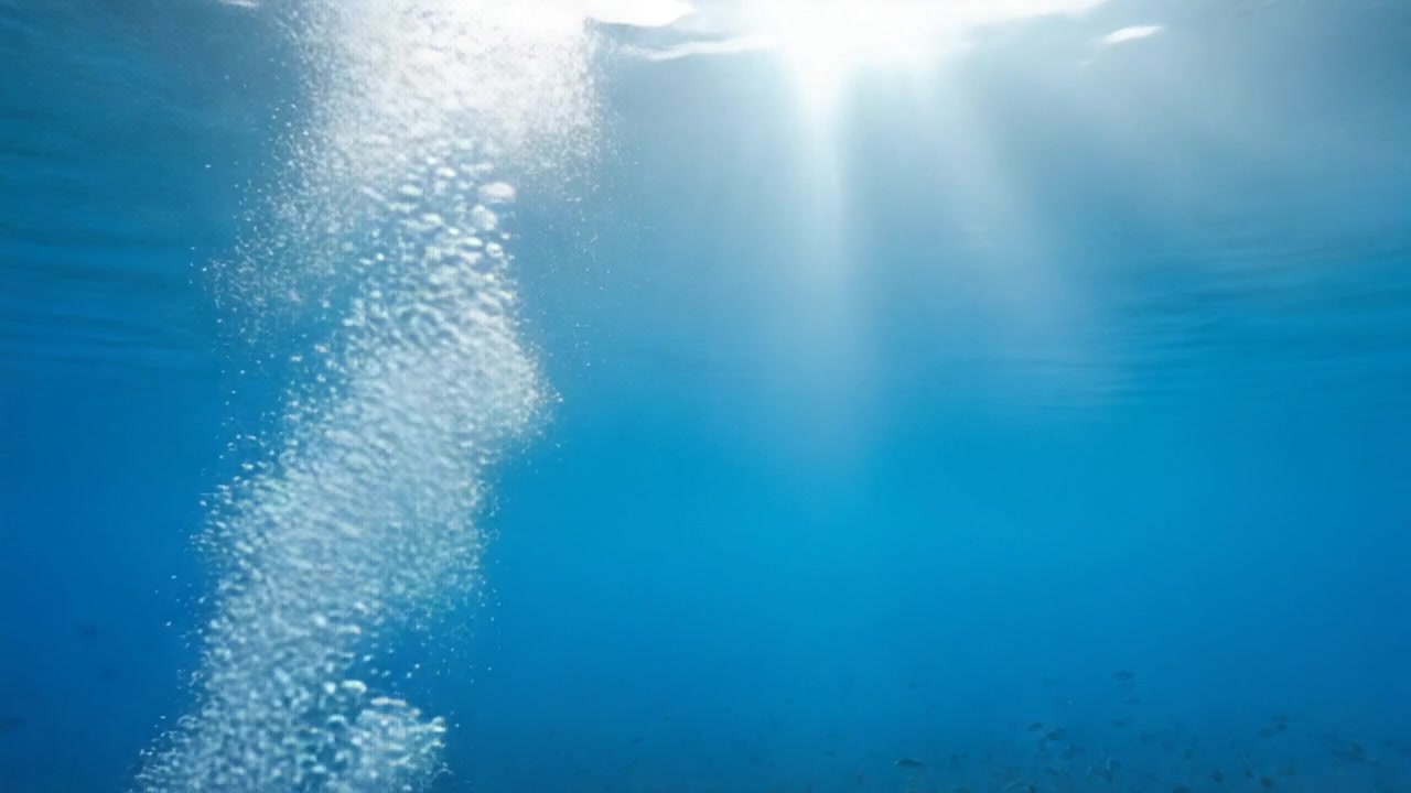 Serene Ocean Bubbles – 720p ocean VJ loop