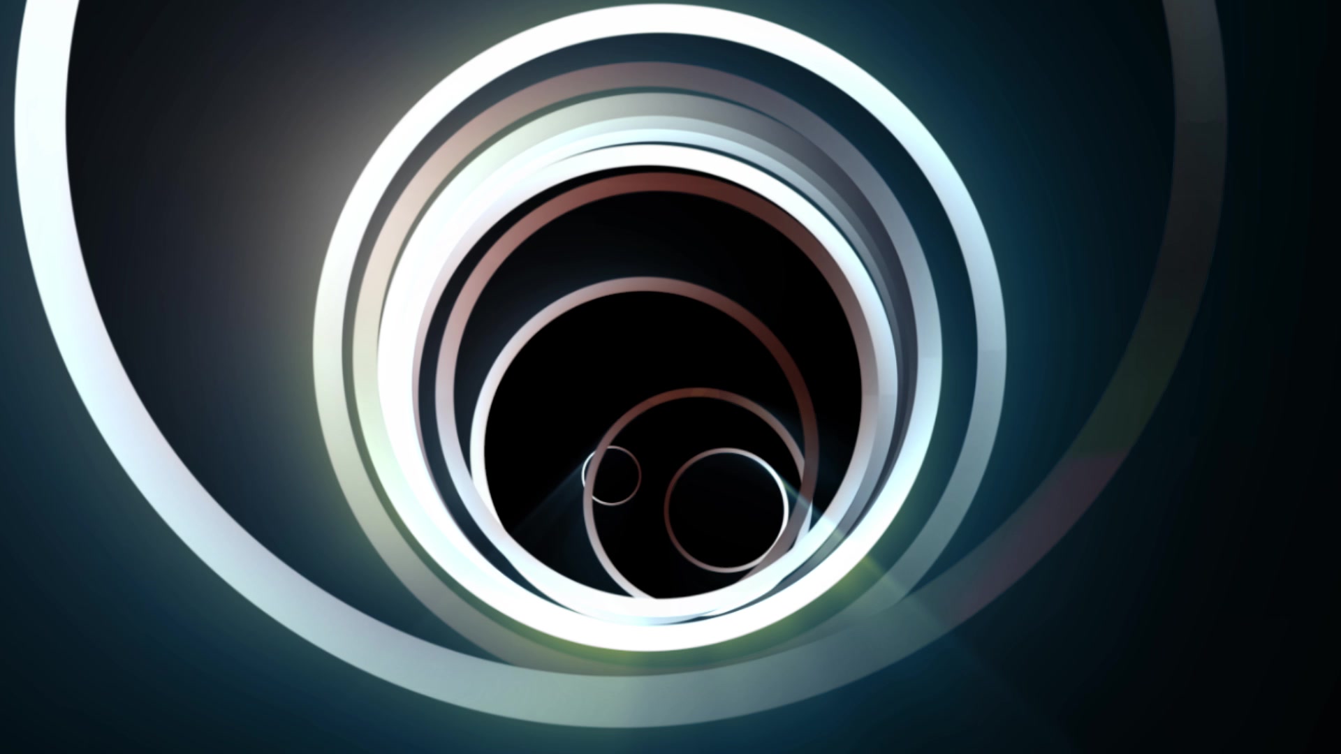 Spinning Blue Disks II – Deep Tunnel View – 1080p neon & cyber VJ loop