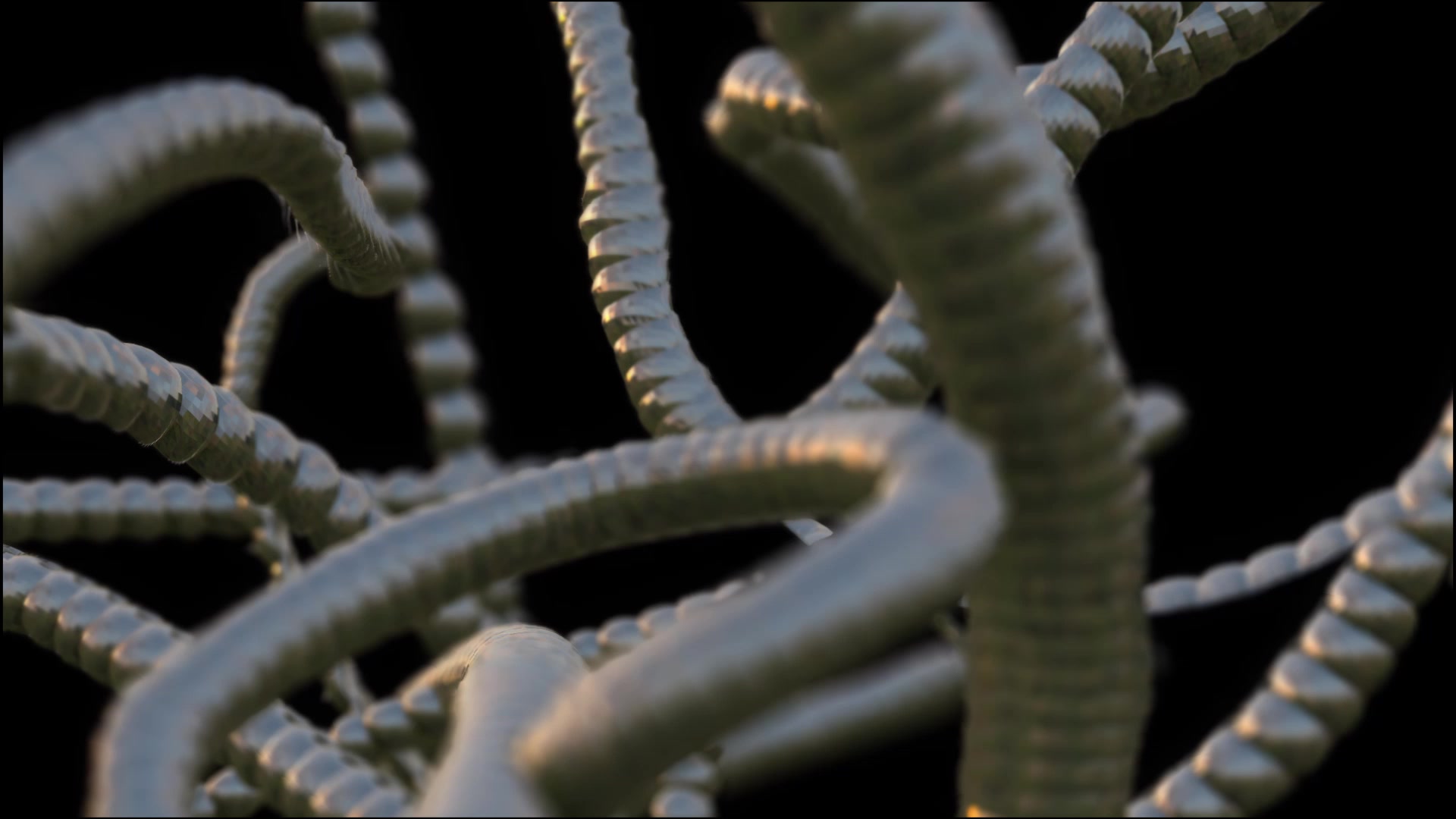 Squiggly Worm II – Braided Light Motion – 1080p abstract VJ loop