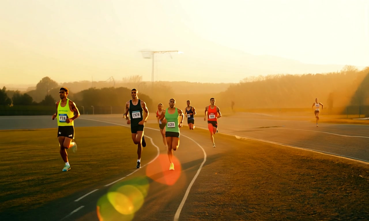 Sunlit Marathon Rush – HD nature VJ loop