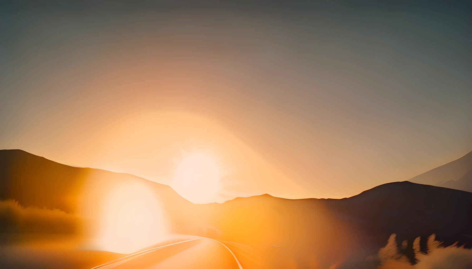 Sunset Road Journey – HD nature VJ loop