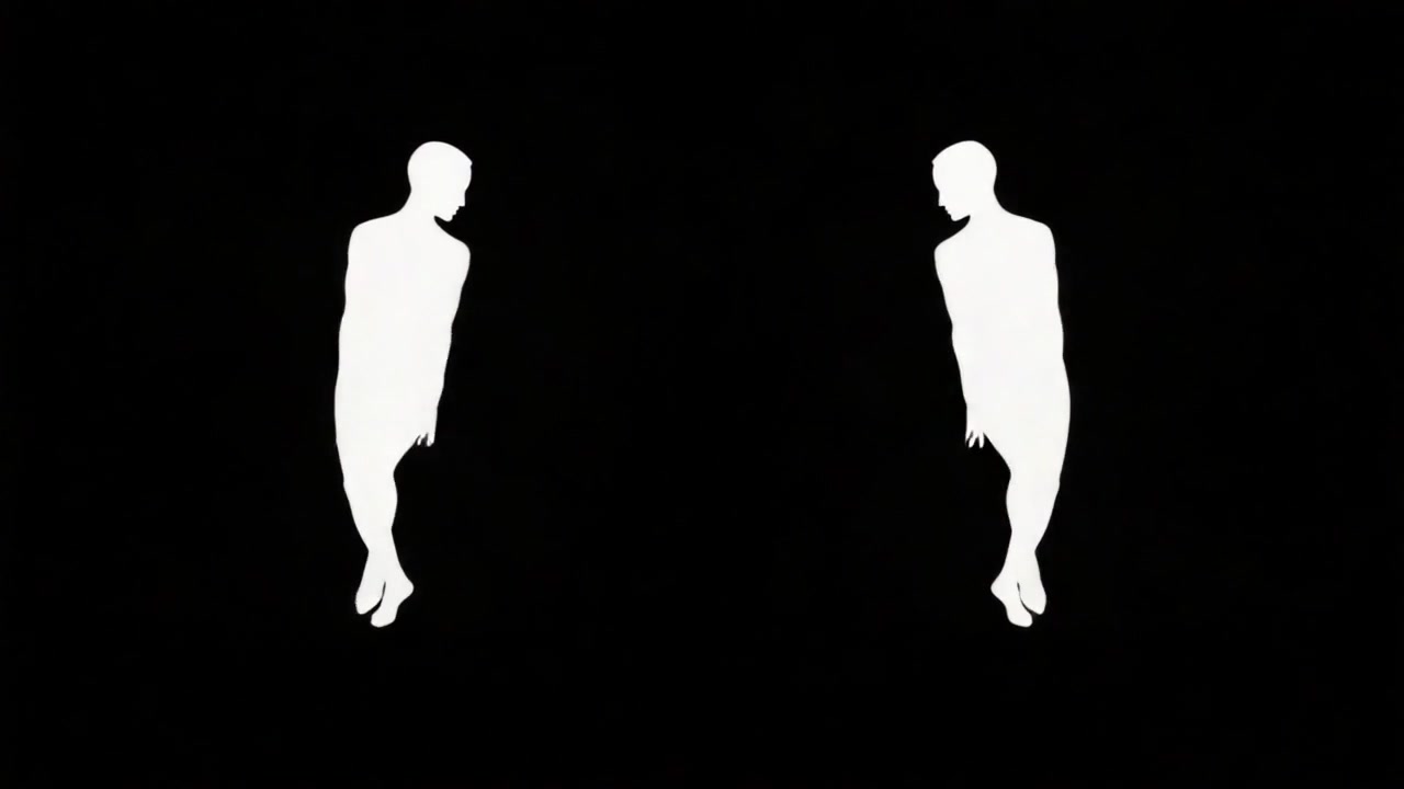 Symmetric Shadow Ballet – 720p characters & dancers VJ loop