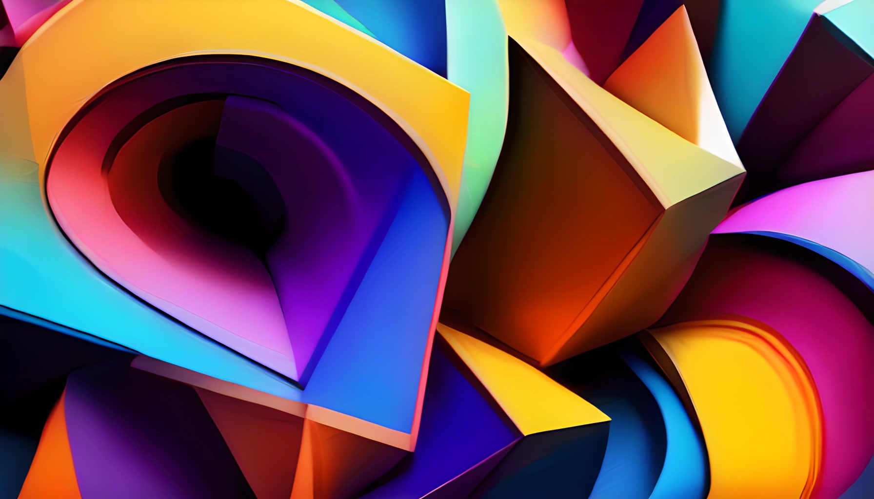 Vibrant Geometric Flow — Fluid Motion – HD abstract VJ loop