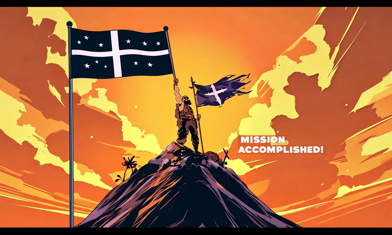 Victory on the Summit – HD characters & dancers VJ loop